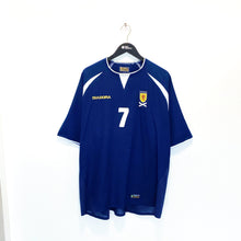 Load image into Gallery viewer, 2003/05 FLETCHER #7 Scotland Vintage Diadora Home Football Shirt (XL) Man Utd