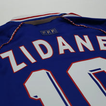 Load image into Gallery viewer, 1998/00 Zidane #10 France Vintage adidas Home Football Shirt (S) World Cup 9812