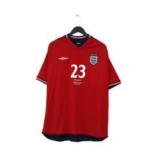 Load image into Gallery viewer, 2002/04 Rooney #23 England Vintage Umbro Away Debut Football Shirt XL Australia0