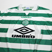 Load image into Gallery viewer, 1997/99 Larsson #7 Celtic Vintage Umbro Home Football Shirt (XL)2