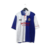 Load image into Gallery viewer, 1992/94 Shearer #9 Blackburn Rovers Vintage Asics Home Football Shirt (L/XL)