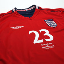 Load image into Gallery viewer, 2002/04 Rooney #23 England Vintage Umbro Away Debut Football Shirt (M) Australia5
