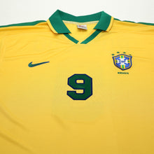 Load image into Gallery viewer, 1997/98 Ronaldo #9 Brazil Vintage Nike Home Football Shirt (XL) Le Tournoi3