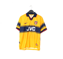 Load image into Gallery viewer, 1997/98 BERGKAMP #10 Arsenal Vintage Nike Away Football Shirt (M)