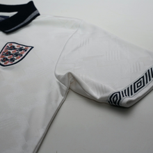 Load image into Gallery viewer, 1990/92 Gascoigne #19 England Retro Umbro Home Football Shirt (M) Italia 905