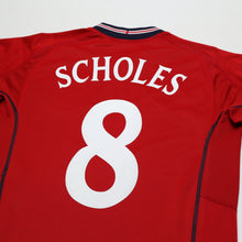 Load image into Gallery viewer, 2002/04 Scholes #8 England Vintage Umbro Away Football Shirt (M) Argentina WC11