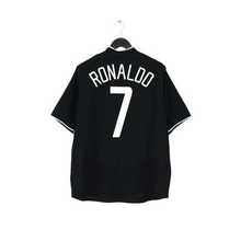 Load image into Gallery viewer, 2003/05 Ronaldo #7 Manchester United Vintage Nike Away Football Shirt (L)0