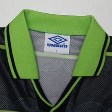 Load image into Gallery viewer, 1998/99 Larsson #7 Celtic Vintage Umbro Away Football Shirt (L)13