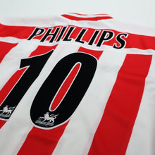 Load image into Gallery viewer, 1999/00 PHILLIPS #10 Sunderland Vintage Asics Home Football Shirt (L)9
