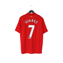 Load image into Gallery viewer, 2012/13 Suarez #7 Liverpool Vintage Warrior Home Football Shirt (L)0