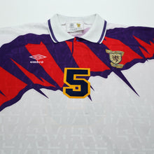 Load image into Gallery viewer, 1991/93 McCoist #5 Scotland Vintage Umbro Away Football Shirt (L) Euro 923