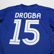 Load image into Gallery viewer, 2005/06 Drogba #15 Chelsea Vintage Umbro Centenary UCL Home Football Shirt (M)9