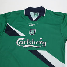 Load image into Gallery viewer, 1999/00 Gerrard #28 Liverpool Vintage Reebok Away Football Shirt (S/M) 34/362