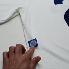 Load image into Gallery viewer, 1995/96 Yeboah #21 Leeds United Vintage Asics Home Football Shirt (L)13