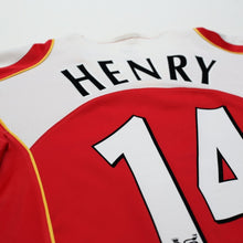 Load image into Gallery viewer, 2004/05 Henry #14 Arsenal Vintage Nike Home Football Shirt (XL)10
