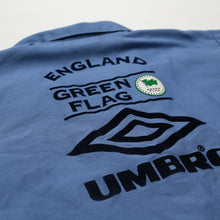 Load image into Gallery viewer, 1998/99 England Vintage Green Flag Umbro Football Training Drill Top (L)12