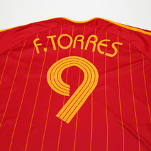 Load image into Gallery viewer, 2006/08 F. Torres #9 Spain Vintage adidas Home Football Shirt (L) World Cup 200611