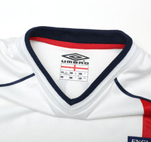 Load image into Gallery viewer, 2001/03 BECKHAM #7 England Vintage Umbro Home Greece Football Shirt (S) WC 2002