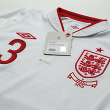 Load image into Gallery viewer, 2012/13 Cole #3 England Vintage Umbro Home Football Shirt (38) 100th Cap BNWT7
