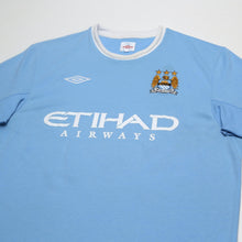 Load image into Gallery viewer, 2009/10 Tevez #32 Manchester City Vintage Umbro Home Football Shirt (L) 442