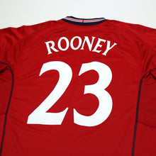 Load image into Gallery viewer, 2002/04 Rooney #23 England Vintage Umbro Away Debut Football Shirt (M) Australia10