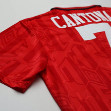 Load image into Gallery viewer, 1992/94 Cantona #7 Manchester United Vintage Umbro Home Football Shirt (L)13