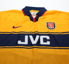 Load image into Gallery viewer, 1997/98 BERGKAMP #10 Arsenal Vintage Nike Away Football Shirt (M)