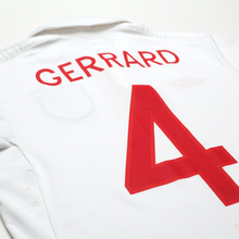 Load image into Gallery viewer, 2009/10 Gerrard #4 England Vintage Umbro Home Football Shirt (S) WC 2010 (38)11