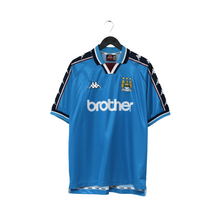 Load image into Gallery viewer, 1997/99 Kinkladze #10 Manchester City Vintage Kappa Home Football Shirt (L)1