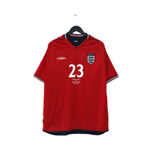 Load image into Gallery viewer, 2002/04 Rooney #23 England Vintage Umbro Away Debut Football Shirt XL Australia1