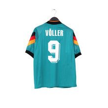 Load image into Gallery viewer, 1992/94 Voller #9 Germany Vintage adidas Away Football Shirt (L) EURO 920