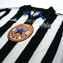Load image into Gallery viewer, 1999 Shearer #9 Newcastle United Vintage adidas FA Cup Final Football Shirt (L)4