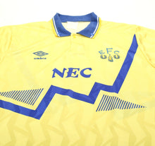 Load image into Gallery viewer, 1990/92 EVERTON Vintage Umbro Away Football Shirt Jersey (L)