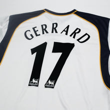 Load image into Gallery viewer, 2001/03 Gerrard #17 Liverpool Vintage Reebok Away Football Shirt (L)7