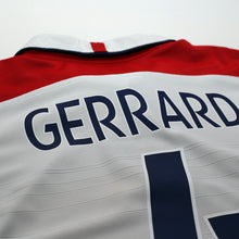 Load image into Gallery viewer, 2003/05 Gerrard #4 England Vintage Umbro Home Football Shirt (M) EURO 200414
