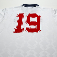 Load image into Gallery viewer, 1990/92 Gascoigne #19 England Retro Umbro Home Football Shirt (L) Italia 908