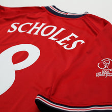 Load image into Gallery viewer, 2002/04 Scholes #8 England Vintage Umbro Away Football Shirt (XXL) Argentina WC13