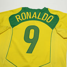 Load image into Gallery viewer, 2004/06 Ronaldo #9 Brazil Vintage Nike Home Football Shirt (L) Total 909