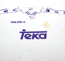 Load image into Gallery viewer, 1994/96 REAL MADRID Vintage Kelme Home Football Shirt (XL)
