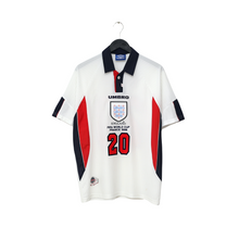 Load image into Gallery viewer, 1997/99 Owen #20 England Vintage Umbro Home Football Shirt (M/L) WC 19980