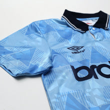 Load image into Gallery viewer, 1989/91 Lake #11 Manchester City Retro Umbro Home Football Shirt (S)5