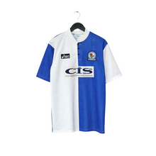 Load image into Gallery viewer, 1996/98 Duff #32 Blackburn Rovers Vintage ASICS Home Football Shirt (M)1