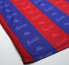 Load image into Gallery viewer, 1995/97 Barcelona Vintage Kappa Home Football Shirt Jersey (L) Ronaldo Era