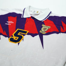 Load image into Gallery viewer, 1991/93 McCoist #5 Scotland Vintage Umbro Away Football Shirt (L) Euro 925