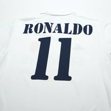 Load image into Gallery viewer, 2002/03 Ronaldo #11 Real Madrid Vintage adidas Centenary Home Football Shirt (M)10