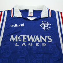Load image into Gallery viewer, 1996/97 Gascoigne #8 Rangers Vintage adidas Home Football Shirt (XL)3
