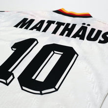 Load image into Gallery viewer, 1990 Matthaus #10 Germany Vintage adidas Football Shirt (S) USA 9410