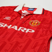 Load image into Gallery viewer, 1992/94 Cantona #7 Manchester United Vintage Umbro Home Football Shirt (L)4