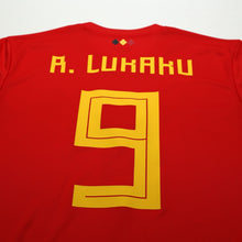 Load image into Gallery viewer, 2018/19 Lukaku #9 Belgium Home Football Shirt (L) World Cup 201810