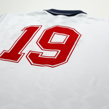 Load image into Gallery viewer, 1990/92 Gascoigne #19 England Retro Umbro Home Football Shirt (L) Italia 909